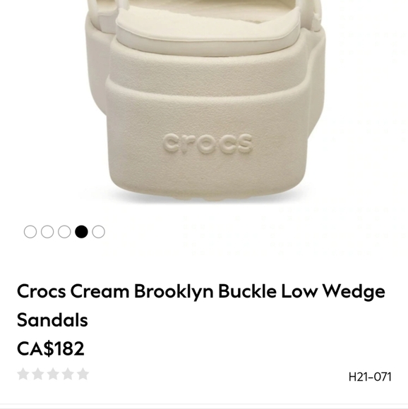 CROCS Women's Brooklym Low Wedge New - Picture 3 of 9